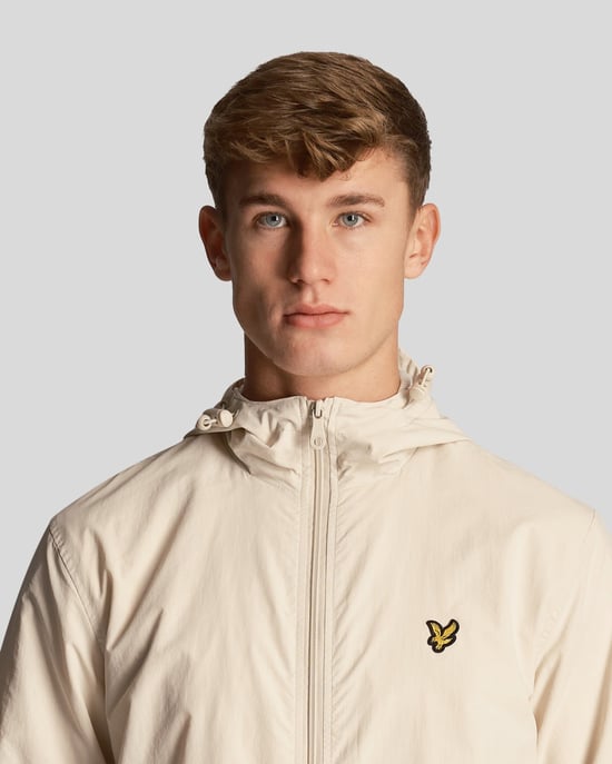 Lyle Scott lichtgewicht cremekleurige jas - Image 4