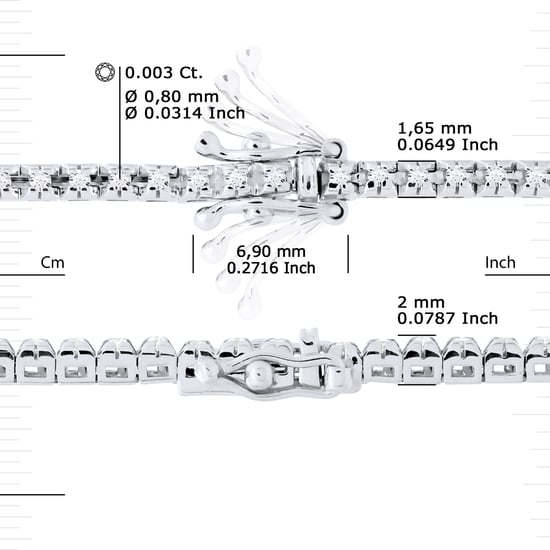 Armband TENNIS Diamonds 0,30 Cts White Gold - Image 3