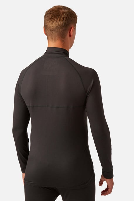 Bodyfit Zip Neck Baselayer Black