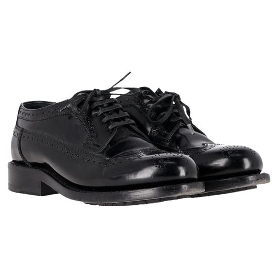 Celine Brogue Veterschoenen in Zwart Kalfsleer - Image 3