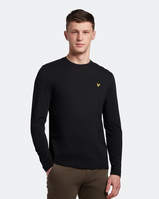 Lyle & Scott Gewoon T-shirt met lange mouwen in Zwart - Image 2