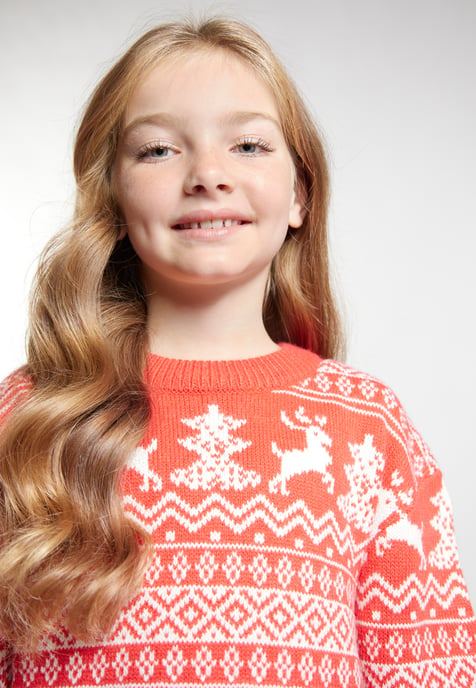 Mymo Jumper meisjes (kinderen) rood wit - Image 5