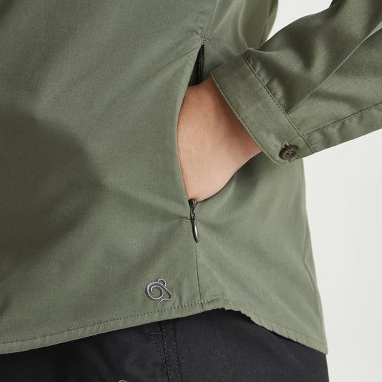 Craghoppers Womens/Ladies Expert Kiwi Long-Sleeved Shirt (Cedar Green)
