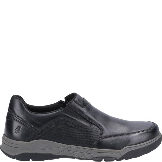 Hush Puppies Leren herenschoenen Fletcher (Zwart) - Image 3
