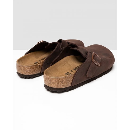 Heren Birkenstock Boston lederen sandalen in bruin - Image 2