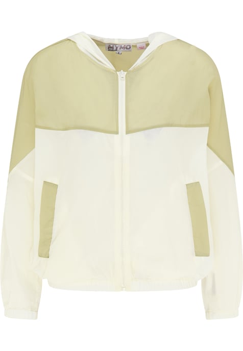 Mymo Windbreaker Dames olijf wol wit - Image 1