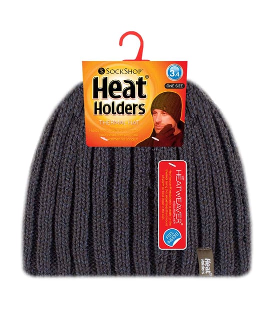 Heat Holders - Heren Geribbelde Gebreide Muts 3.4 Tog - Khaki Green - Image 2