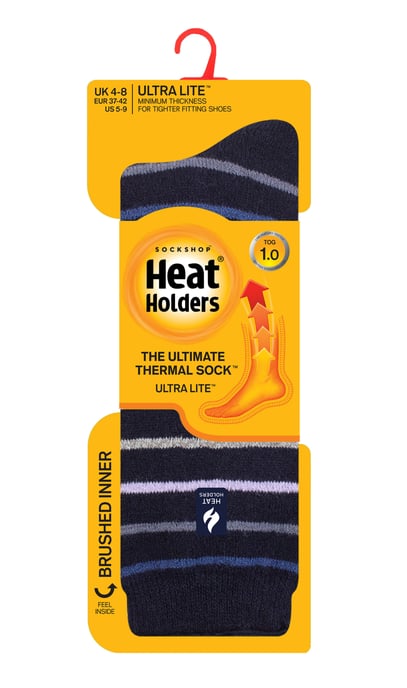 Heat Holders Dames Ultra Lite thermo geklede sokken - Marine (Riga) - Image 2