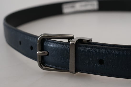 Prachtige Dolce & Gabbana Leren Riem met Metalen Gesp Sluiting - Image 4