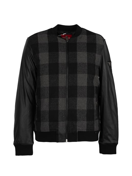Guess jas Andy Bomber Mannen zwart - Image 1