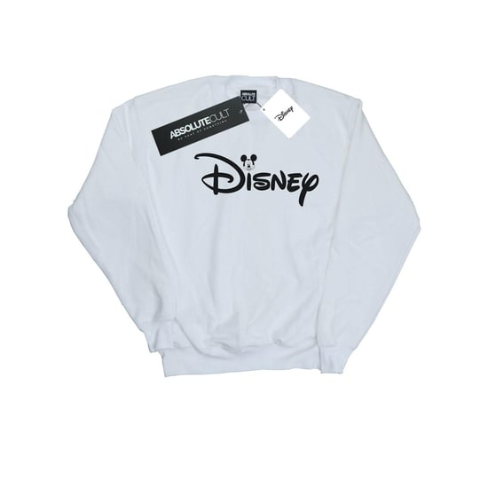 Disney Heren Mickey Mouse Hoofd Logo Sweatshirt (Wit) - Image 1