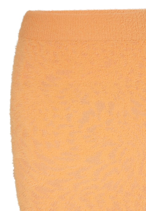 Mymo Knitted skirt women orange