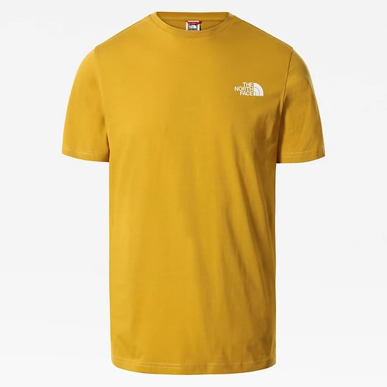 The North Face Men's Short Sleeve Simple Dome T-Shirt Arrowwood Yellow