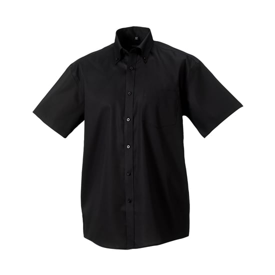 Russell Collection Heren Ultimate Shirt Met Korte Mouwen (Zwart) - Image 1