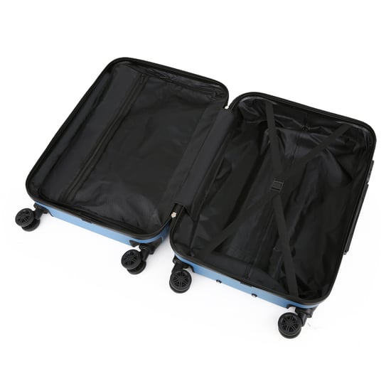 Hardshell Blue Navy Cabin Suitcase Set Robust ABS Lightweight Luggage Holiday Bag
