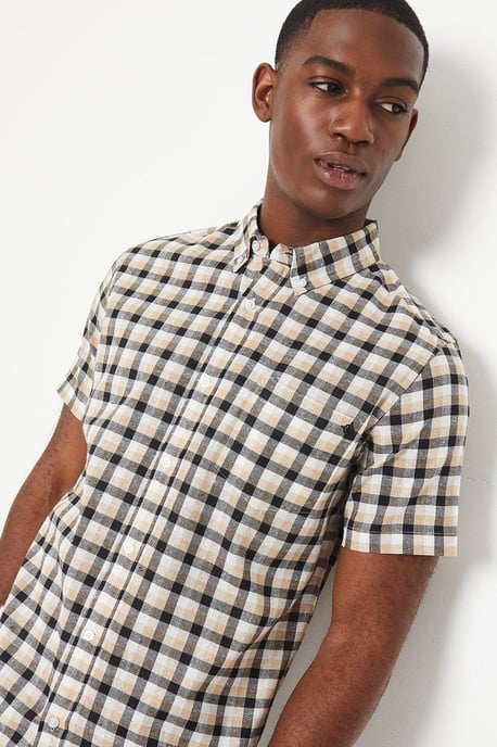 Small Box Check Short Sleeve Shirt