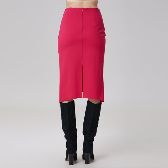 Asymmetrische rok met structurele lijnen - Image 3