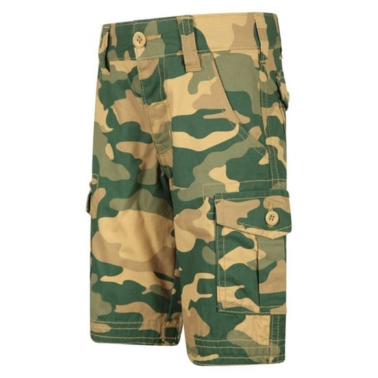 Mountain Warehouse Childrens/Kids Camo Cargo Shorts (Licht beige/groen) - Image 4