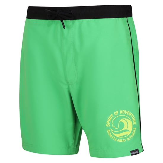 Regatta Mens Bentham Swim Shorts (Fairway Green/Black)