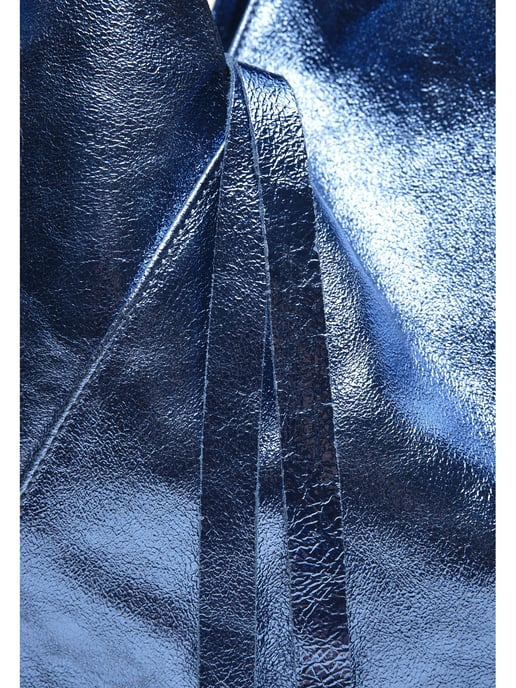 Isabella Rhea SS22 IR 8052 Blauw Rundleer Tas - Image 3