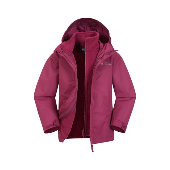 Mountain Warehouse Kinder/Kids Fell 3 in 1 Jas (Roze) - Image 1