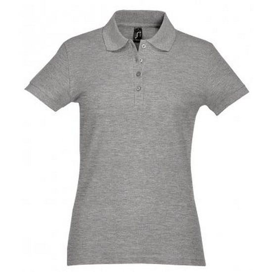 SOLS Dames/dames Passion Pique Poloshirt met korte mouwen (Grijze Mergel) - Image 1