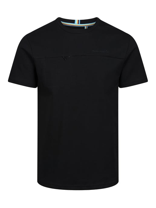 Men's Modern Amusement Regular Fit Crew Neck Short Sleeve T-Shirt in Jet Black - Image 1