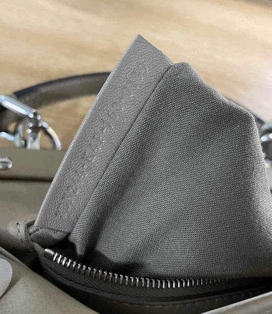Fendi Peekaboo Mini in Beige Leer - Image 6