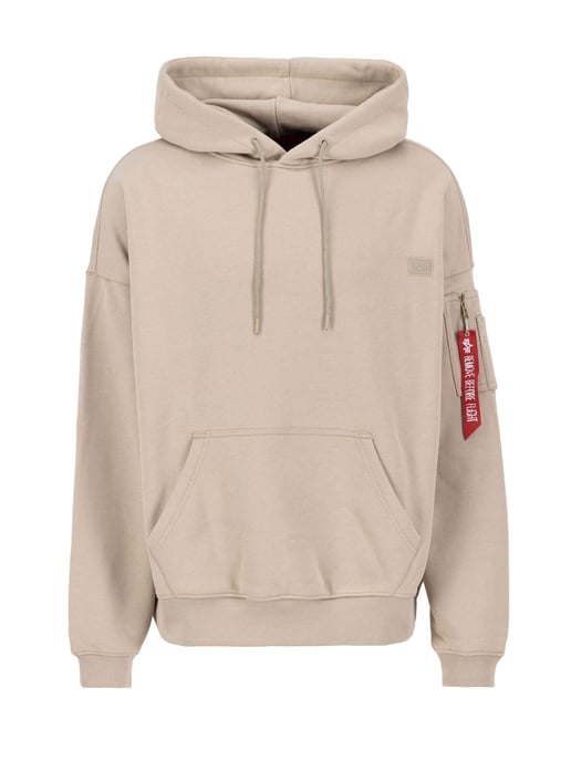 Heren Alpha Industries Essentials Rl Hoody in Zand - Image 4