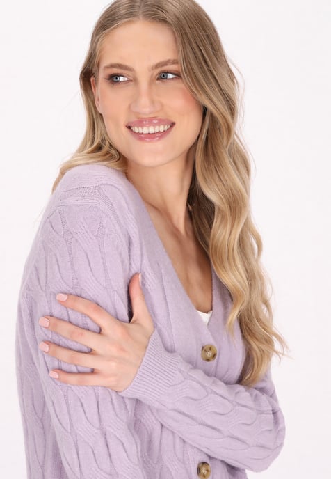 Dreimaster Vest Dames lavendel melange - Image 5