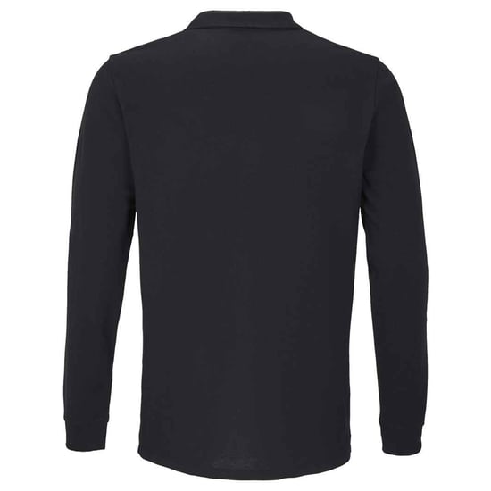 SOLS Unisex Adult Planet Poloshirt met lange mouwen (Zwart) - Image 2