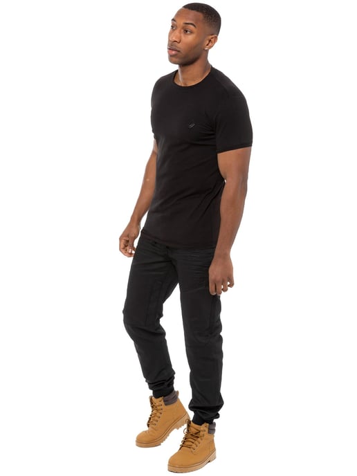 Enzo| Heren Denim Jogger Jeans - Zwart - Image 5