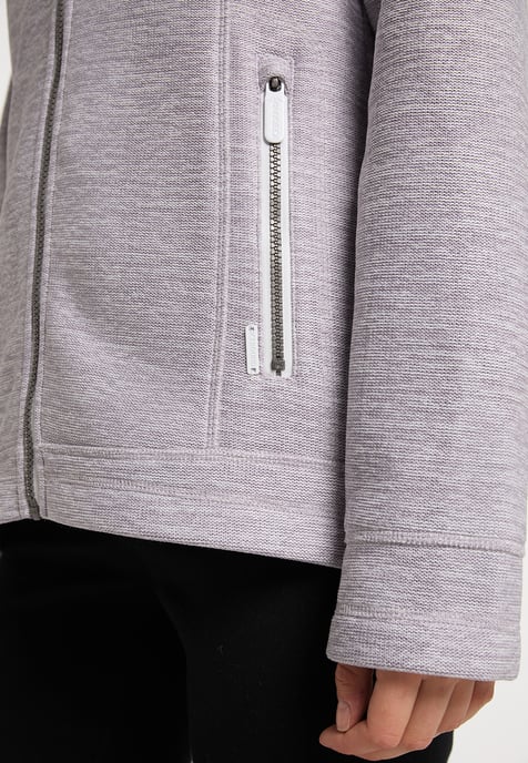 ICEBOUND Yuka serie Gebreide fleece jas Dames licht lavendel melange - Image 5