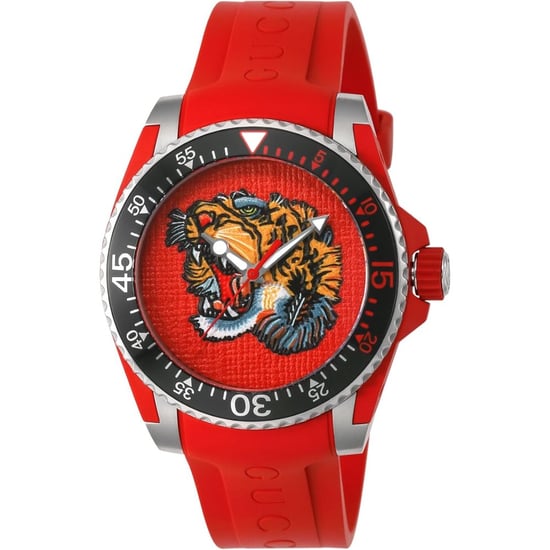 Gucci YA136315 Dive rode tijgerkop wijzerplaat herenhorloge - Image 1