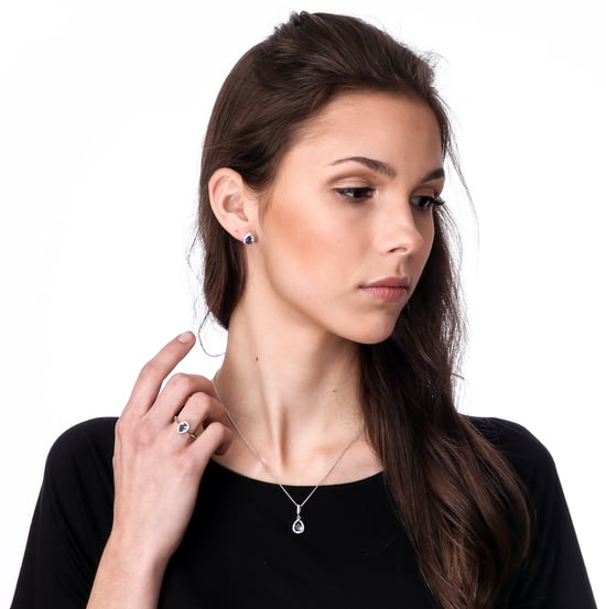 Orphelia 'Enora' Women's 925 Sterling Silver Chain with Pendant - Silver ZH-7226/BT