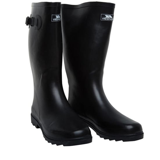 Trespass Recon X Mens Waterproof Rubber Wellington Boots (Black)