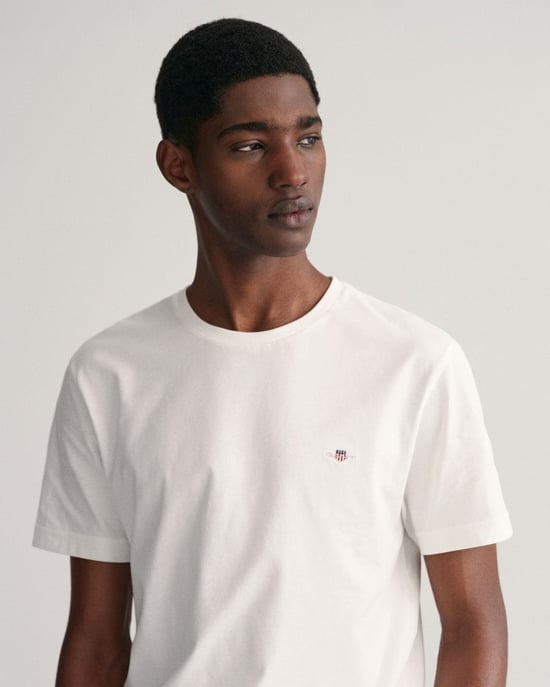 GANT Mens Regular Fit Short Sleeve Shield Logo T-Shirt - Image 3