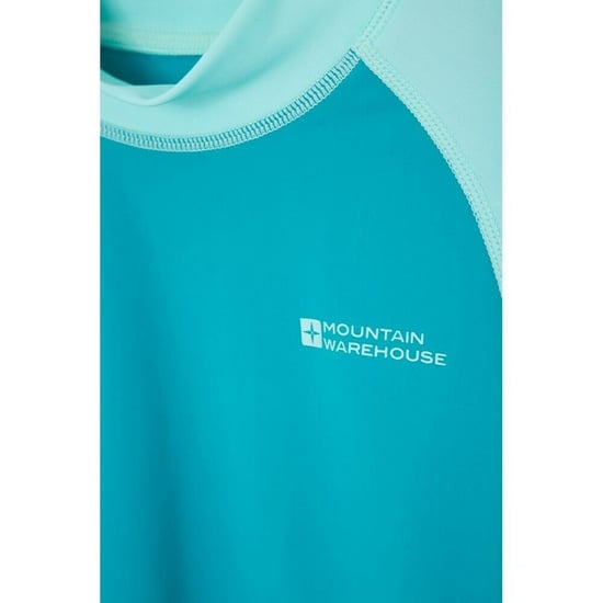 Mountain Warehouse Rash Top met lange mouwen voor kinderen/Kinderen (Teal) - Image 4