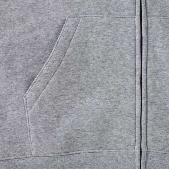 Russell Heren Authentieke Sweatshirt met volledige ritssluiting / Hoodie (Licht Oxford) - Image 4