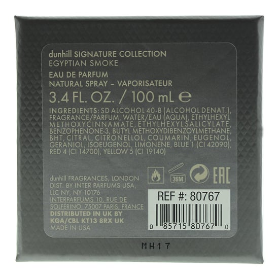 Dunhill Signature Egyptian Smoke Eau De Parfum 100ml