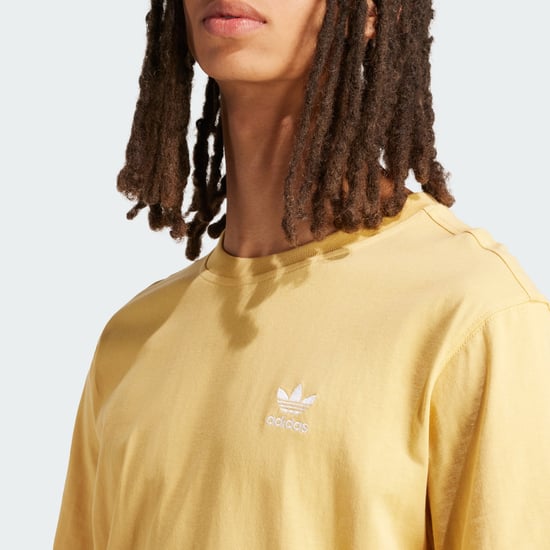 Men's adidas Originals Trefoil Essentials T-Shirt in Oatmeal - Image 4