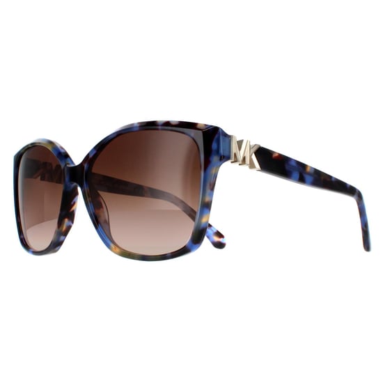 Michael Kors Square Womens Bright Blue Tortoise Brown Gradient MK2201 Malia