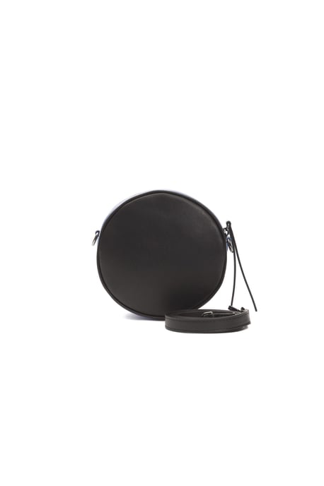 Pompei Donatella Women's Black Leather Crossbody Bag