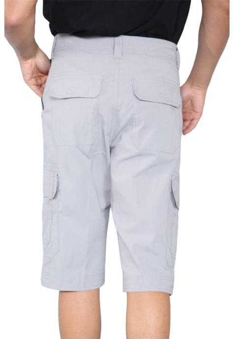 Heren cargo multi-pocket sneldrogende shorts in grijs - Image 2