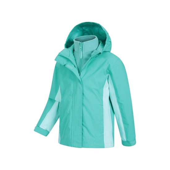 Mountain Warehouse Kinder/Kinder Lightning 3 in 1 Waterdichte Jas (Teal) - Image 3