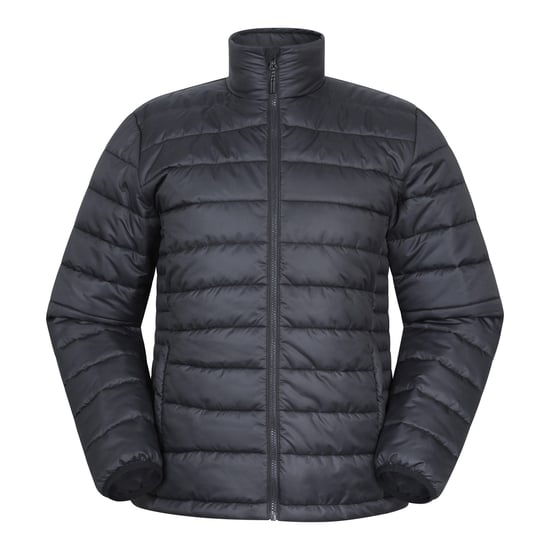 Mountain Warehouse Waterafstotende gewatteerde jas voor heren (Zwart) - Image 1