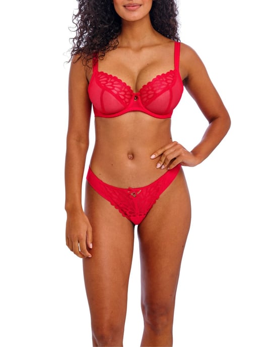 Loveland Sheer Plunge Bra - Boudoir Noir