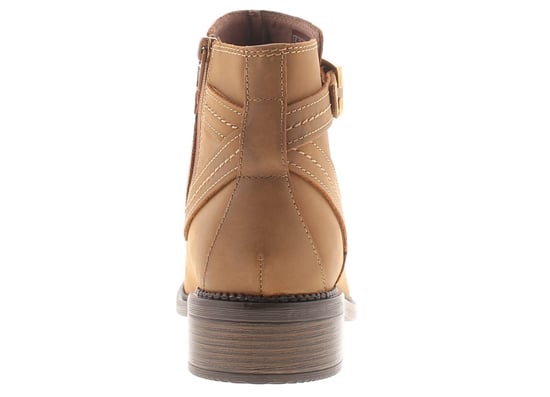 Clarks Womens Ankle Boots Maye Strap Leather Zip tan - Image 4