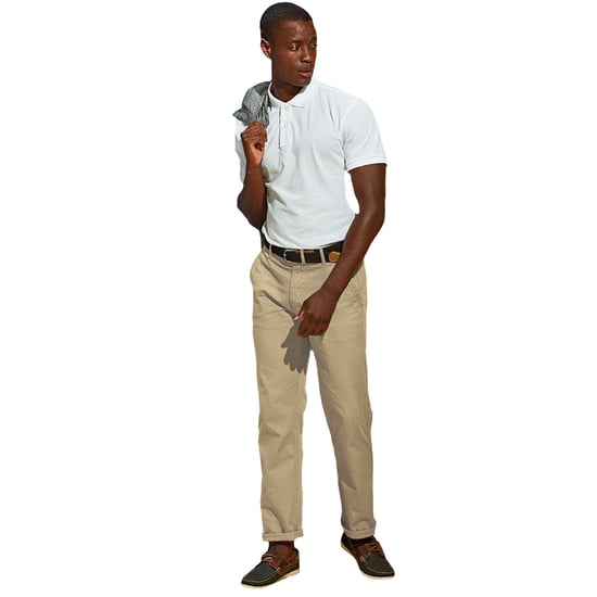 Asquith & Fox Heren Klassieke Casual Chinos/Trousels (Natuurlijk) - Image 5