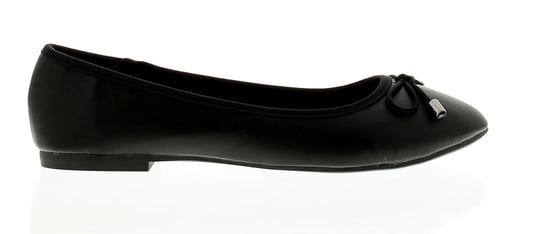 Platino Womens Flat Shoes Brittany Slip On black